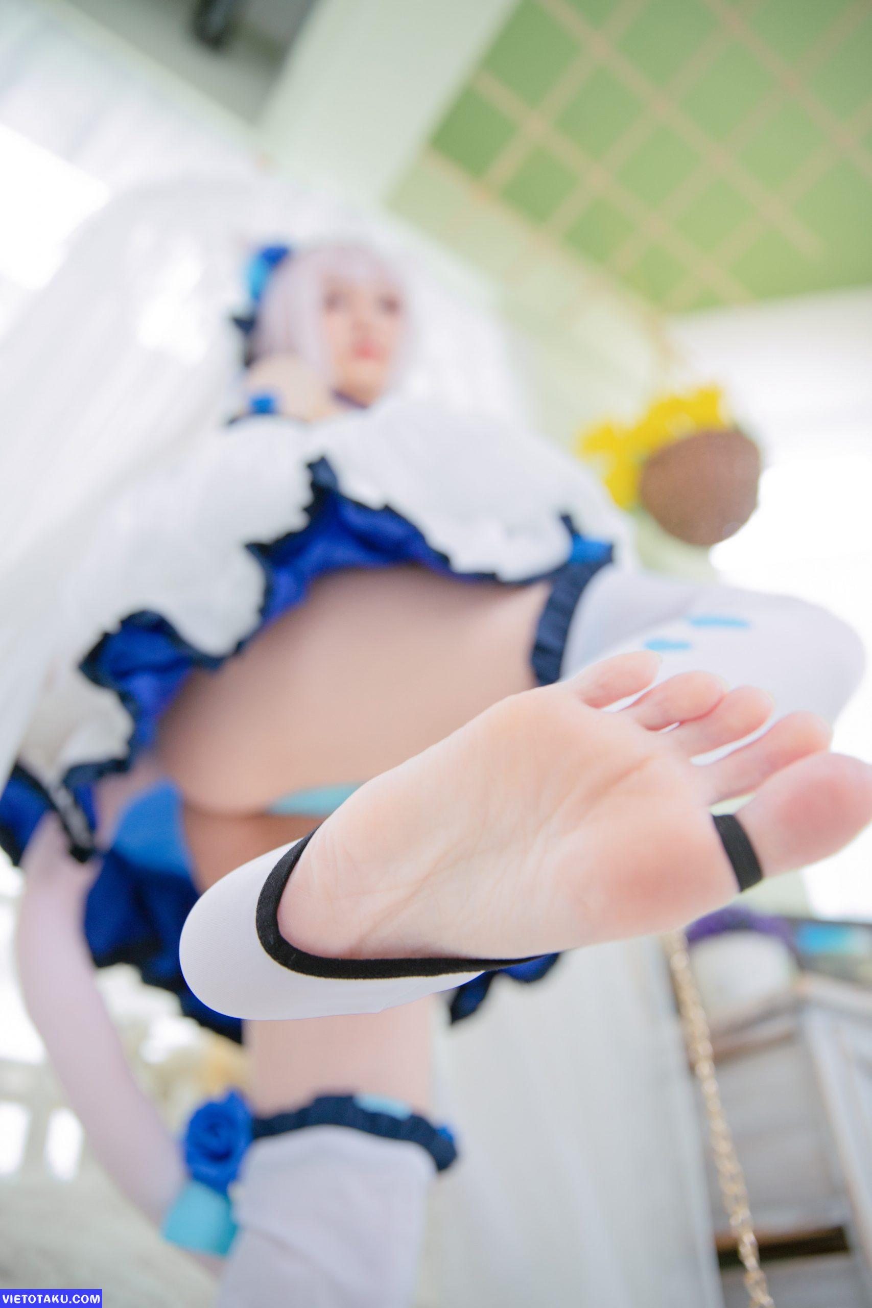 Sally Dorasnow với bộ cosplay Nekopara trong anime Vanilla phần 2 12