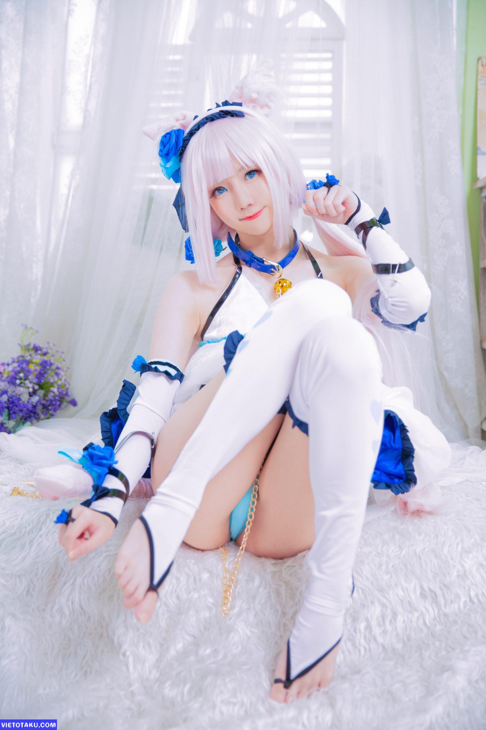 Sally Dorasnow với bộ cosplay Nekopara Vanilla 18