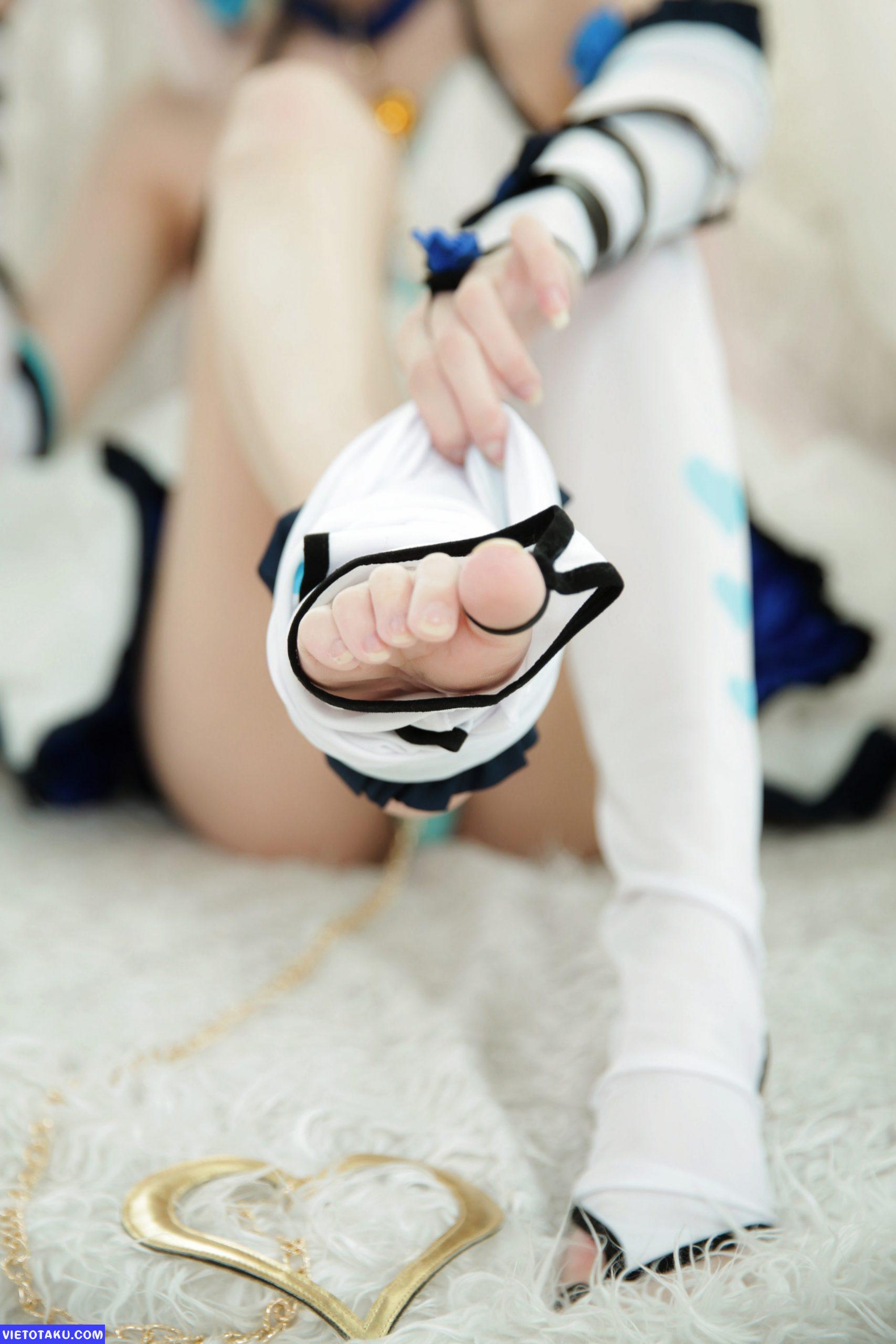 Sally Dorasnow với bộ cosplay Nekopara trong anime Vanilla phần 2 11