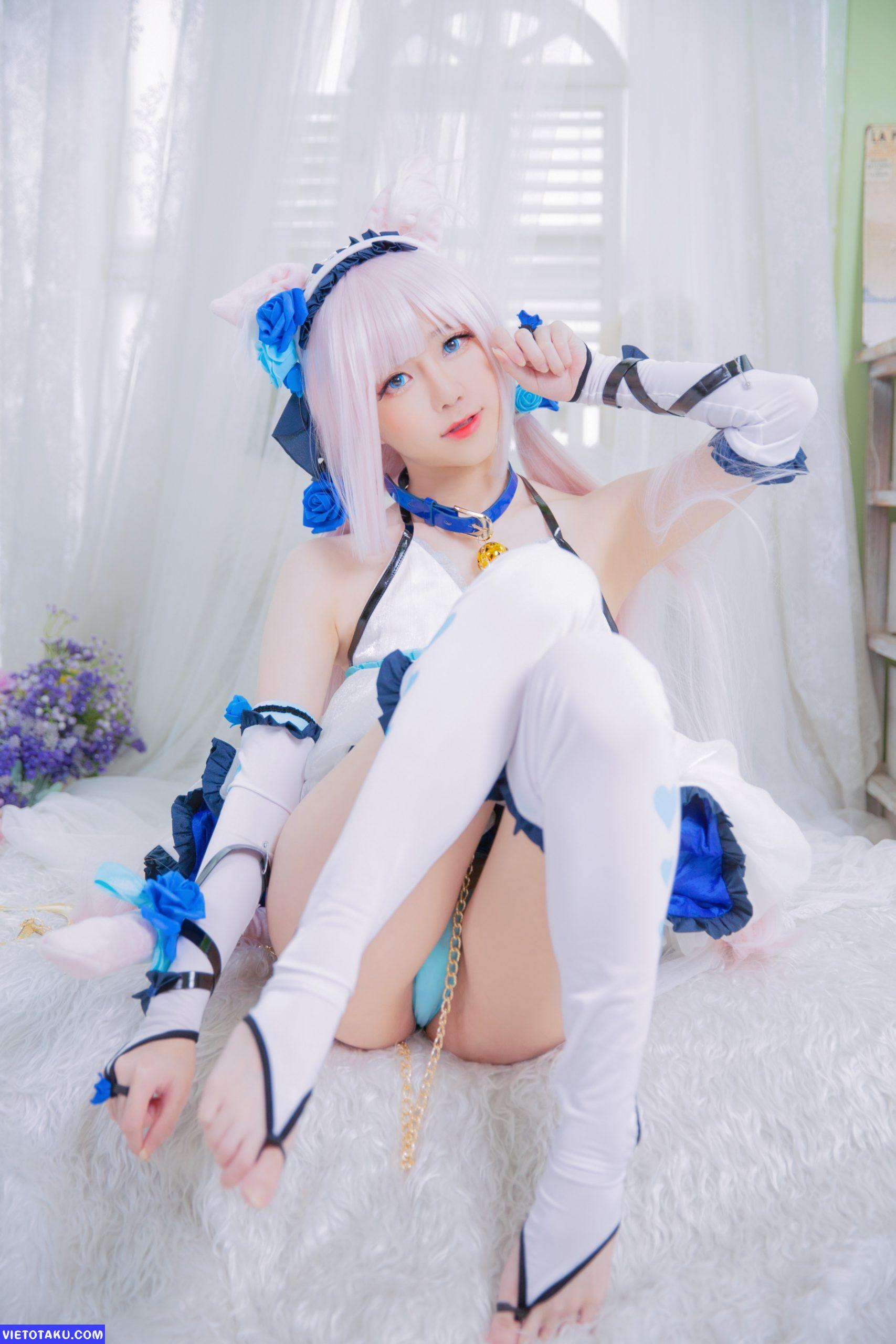 Sally Dorasnow với bộ cosplay Nekopara Vanilla 17