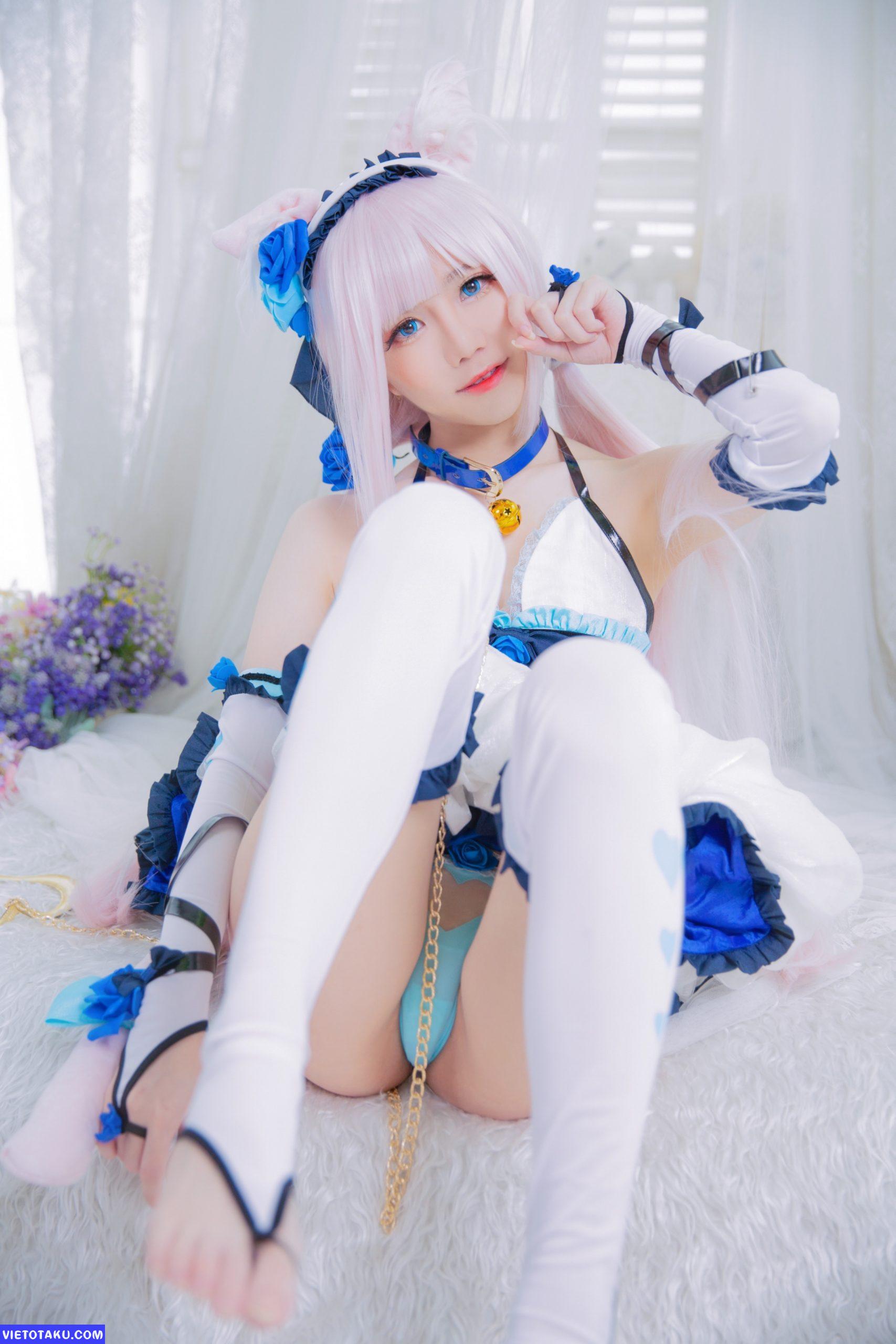 Sally Dorasnow với bộ cosplay Nekopara Vanilla 16