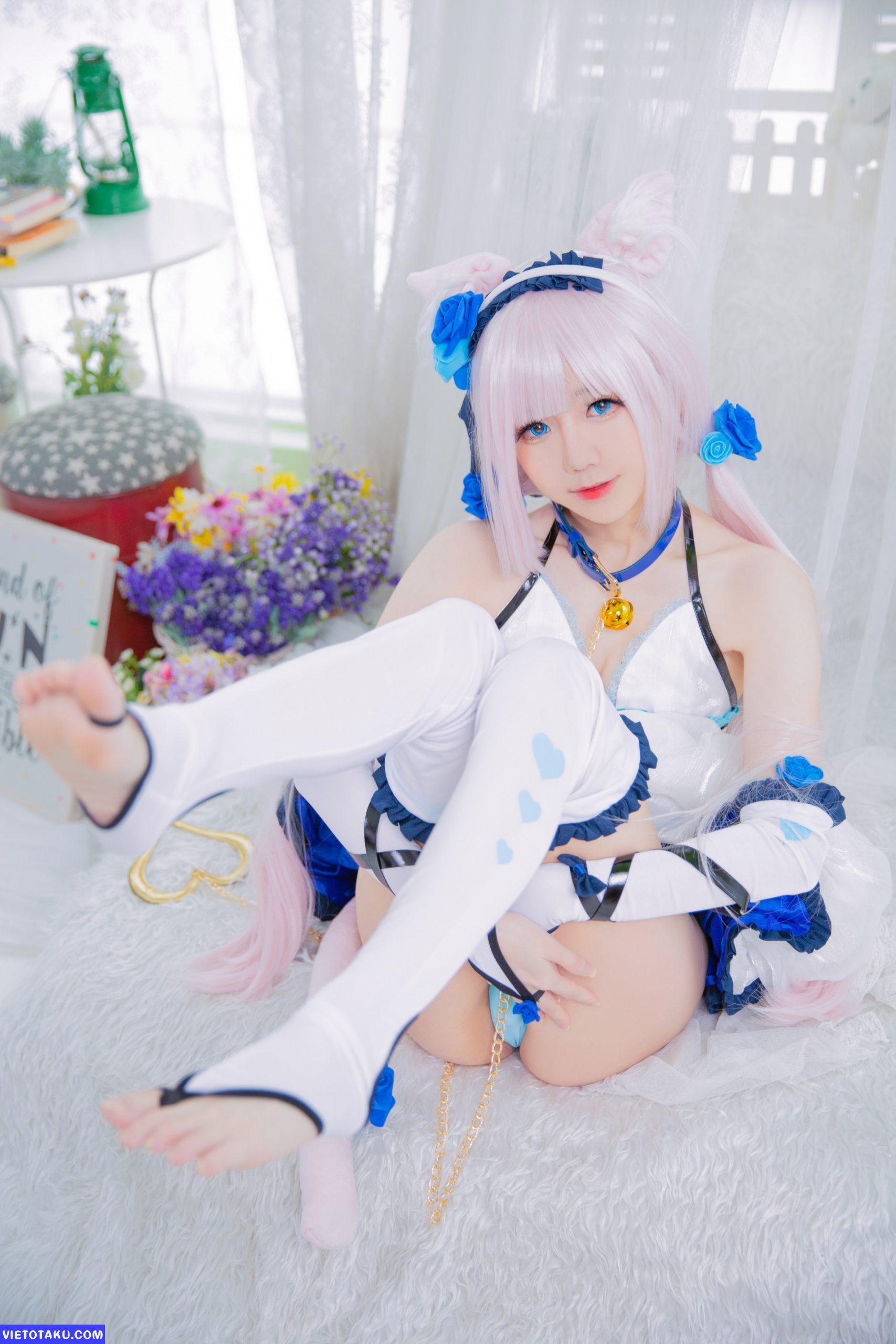 Sally Dorasnow với bộ cosplay Nekopara Vanilla 15