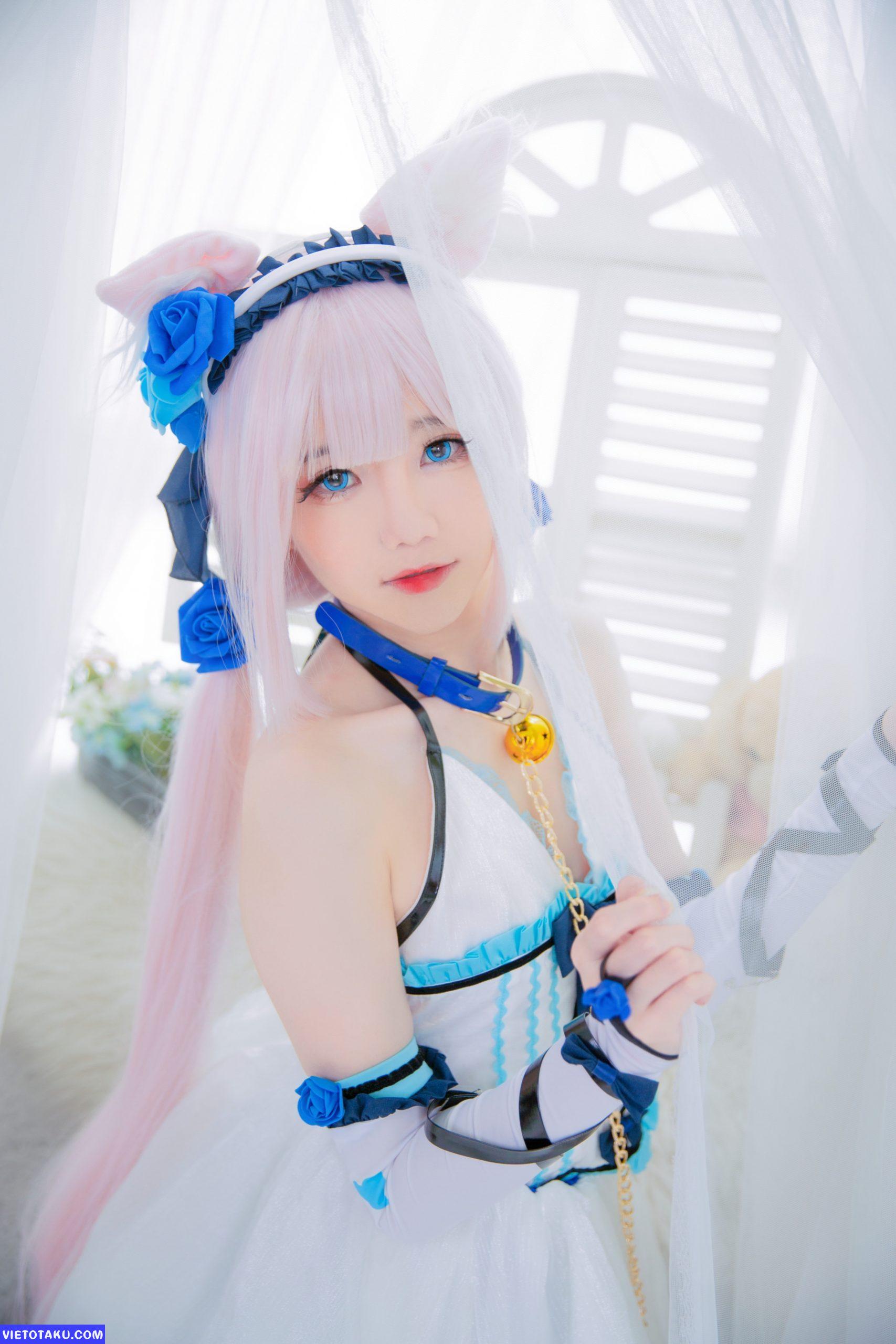 Sally Dorasnow với bộ cosplay Nekopara Vanilla 12