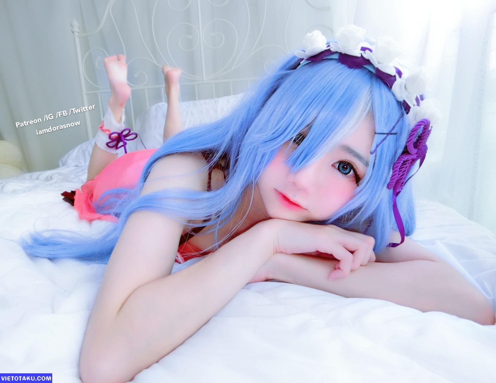 Đứng ngồi không yên với bộ Cosplay Rem của Sally Dorasnow 3