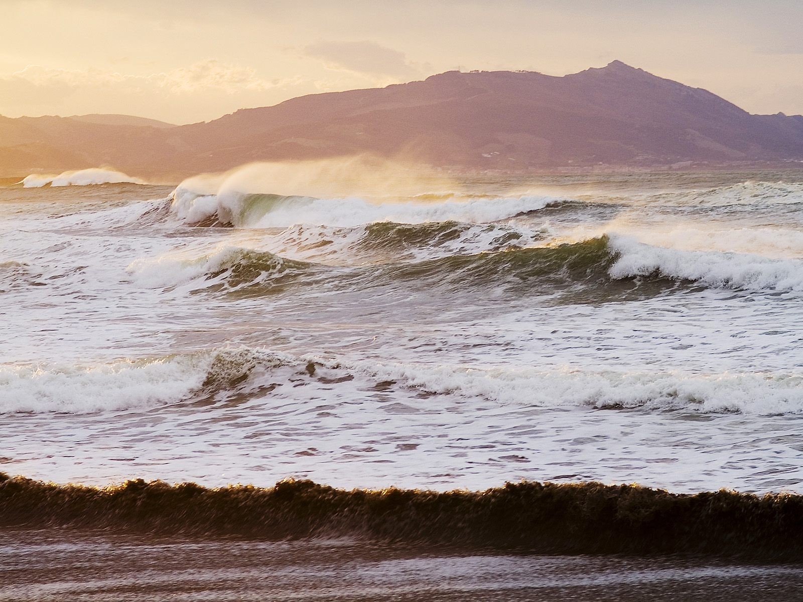 sunlight, landscape, sea, water, shore, sand, sky, beach, calm, storm, evening, morning, waves, coast, Spain, horizon, cape, cloud, ocean, wave, tide, body of water, wind wave, headland, bay of biscay, coastal and oceanic landforms