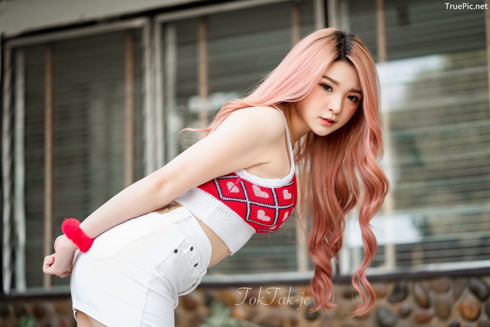 Image Thailand Model - JaJaa Zarinyap - Crop Top and Sort Pants - TruePic.net - Picture-7