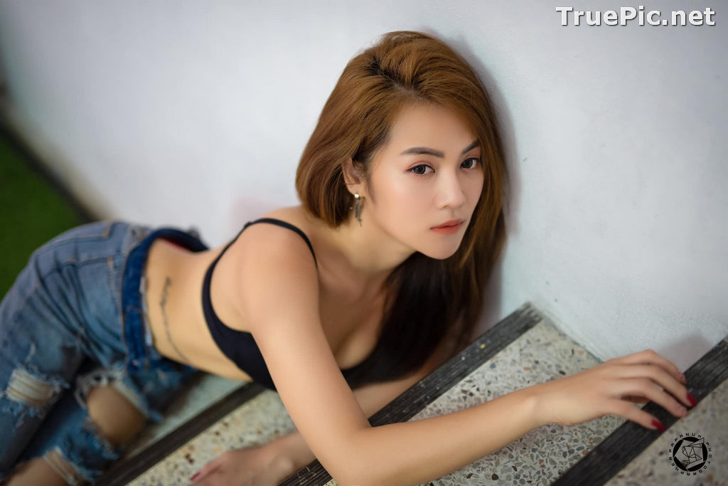 Image Thailand Model - Maple Rattika Fakkeaw - Black Bra and Jean Tonight - TruePic.net - Picture-3