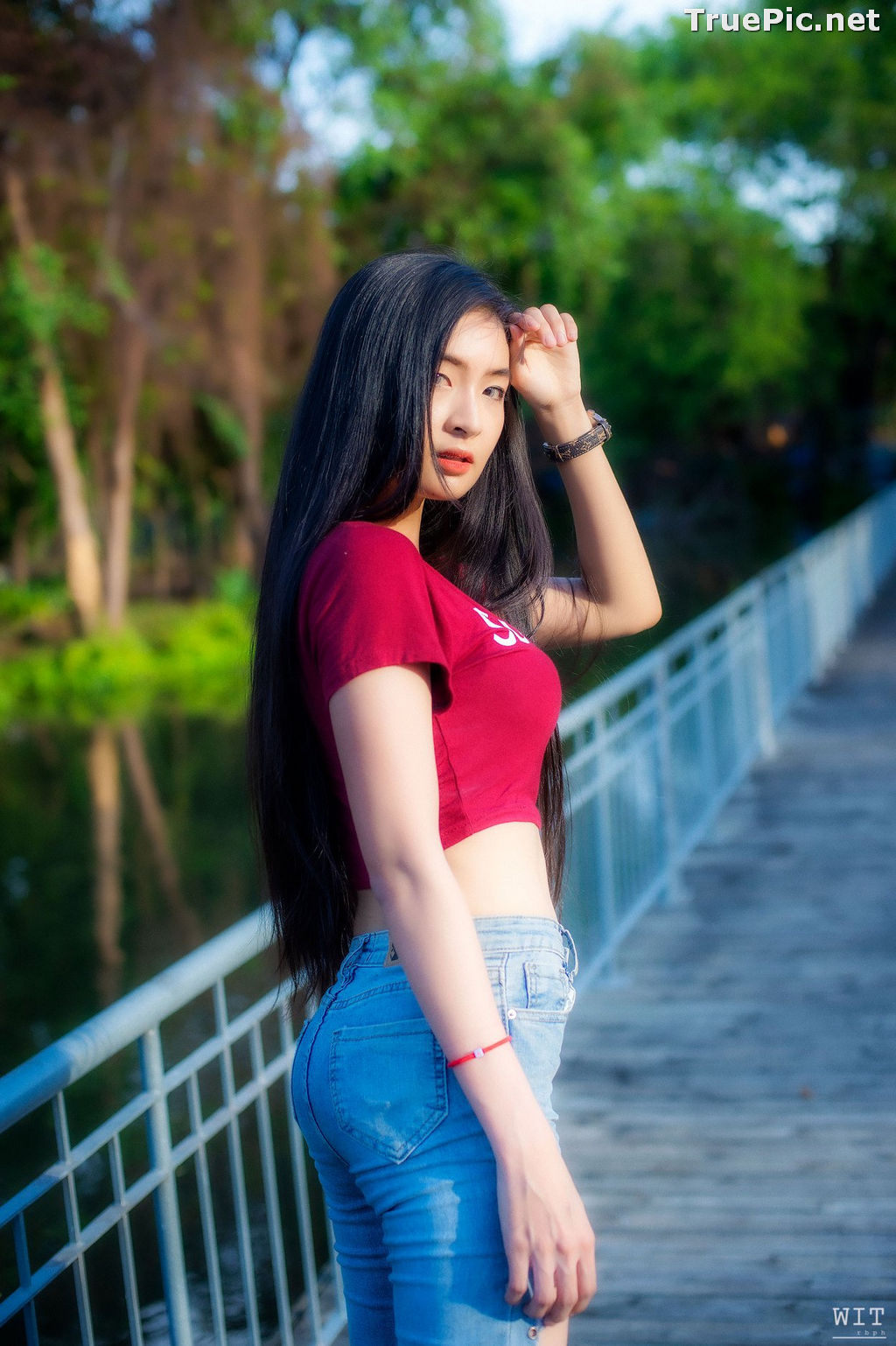 Image Thailand Model - Muay Phinitnan - Supreme Crop Tops and Jeans - TruePic.net - Picture-16