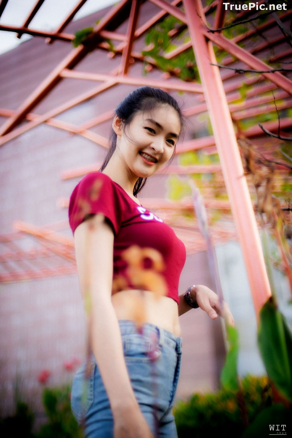 Image Thailand Model - Muay Phinitnan - Supreme Crop Tops and Jeans - TruePic.net - Picture-4