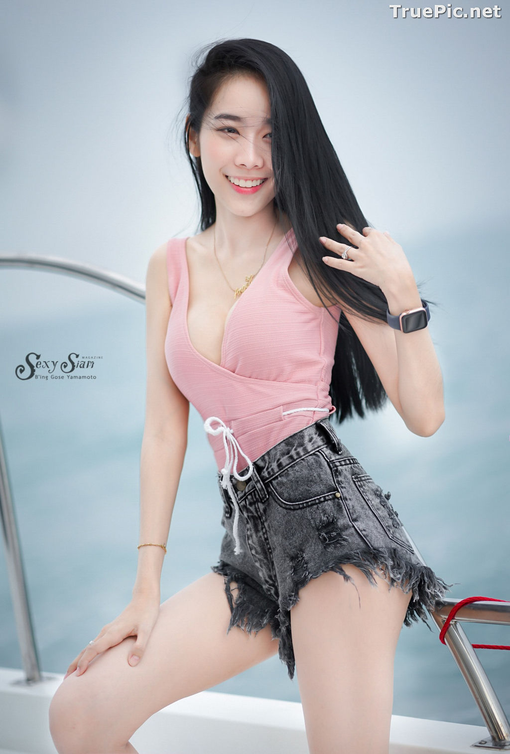 Image Thailand Model - Patcharin Srikunchai - Pink Monokini and Jean Pants - TruePic.net - Picture-17