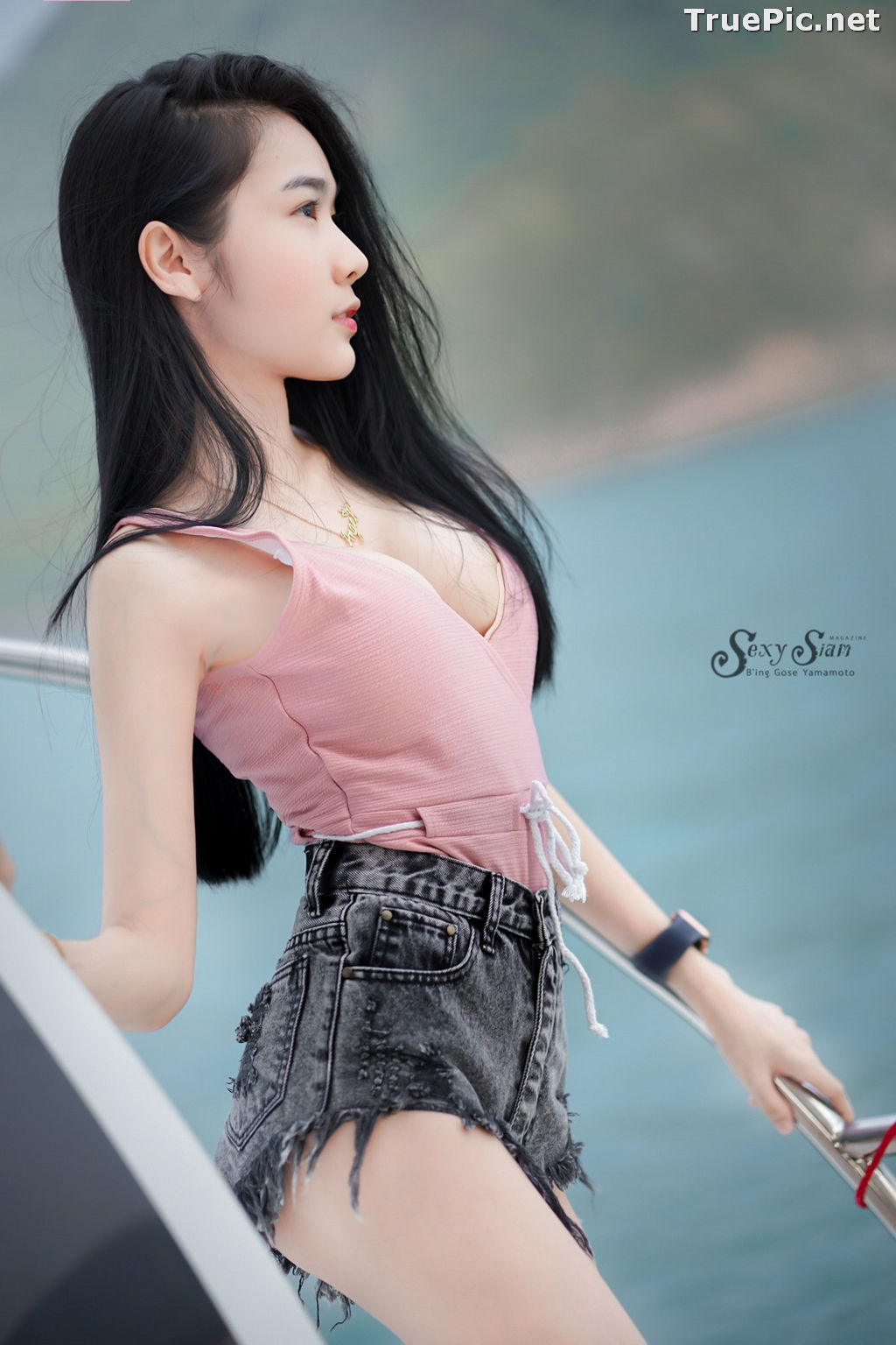 Image Thailand Model - Patcharin Srikunchai - Pink Monokini and Jean Pants - TruePic.net - Picture-8