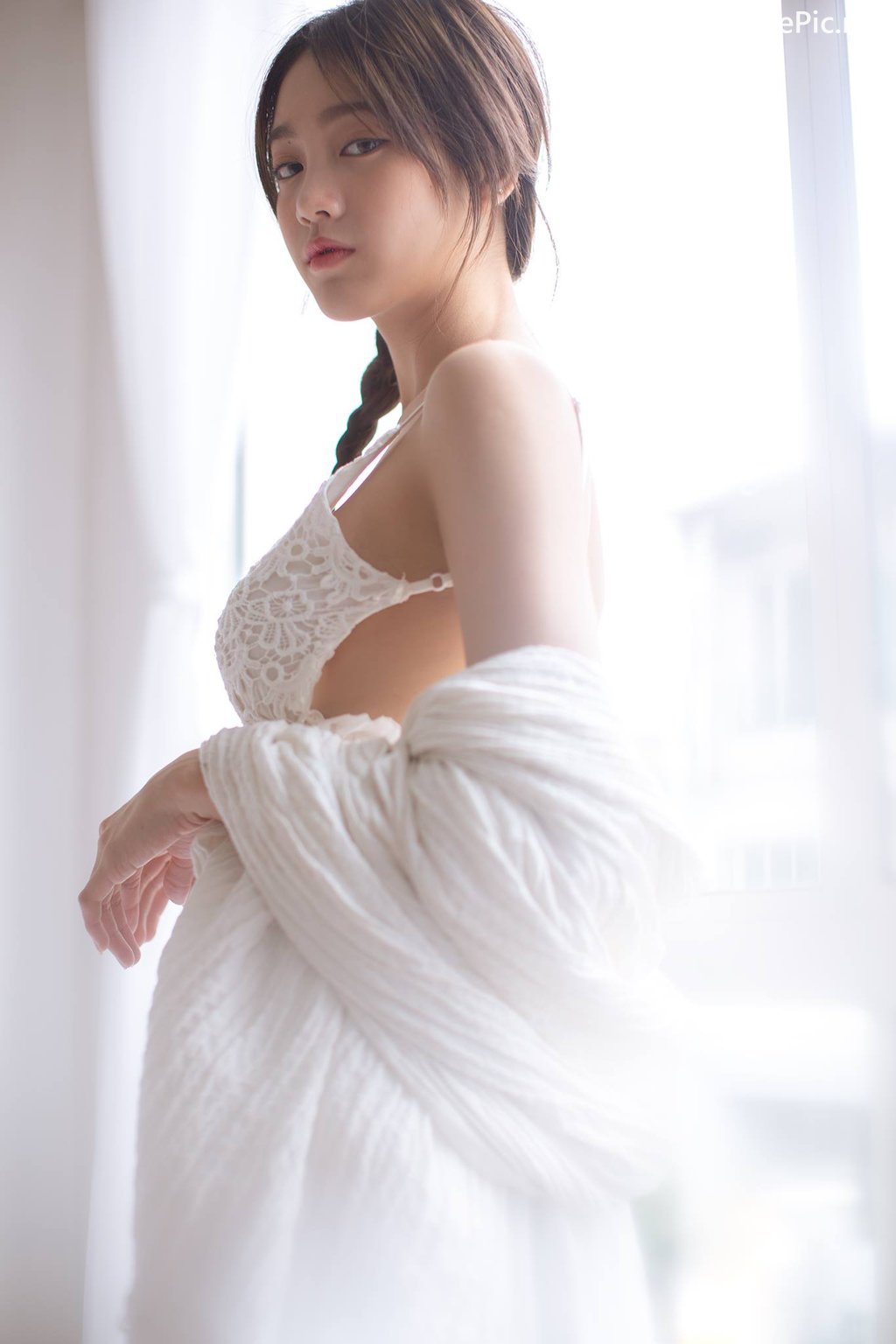 Image Thailand Model - Pimploy Chitranapawong - Beautiful In White - TruePic.net - Picture-6