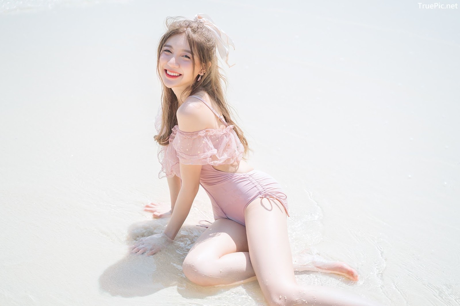 Image Thailand Model - Sasi Ngiunwan - Pink Monokini - TruePic.net - Picture-4