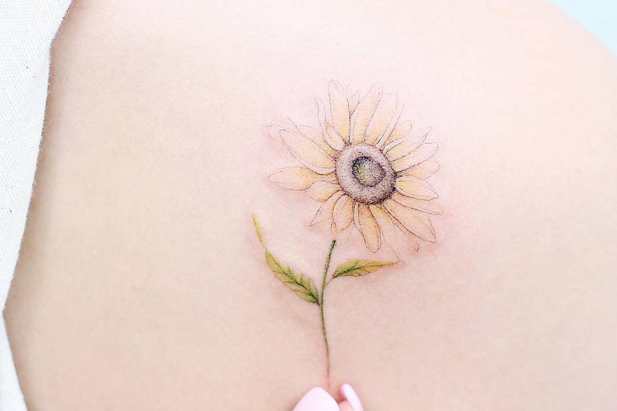 Get Yourself Inspired With Our Sunflower Tattoo Ideas