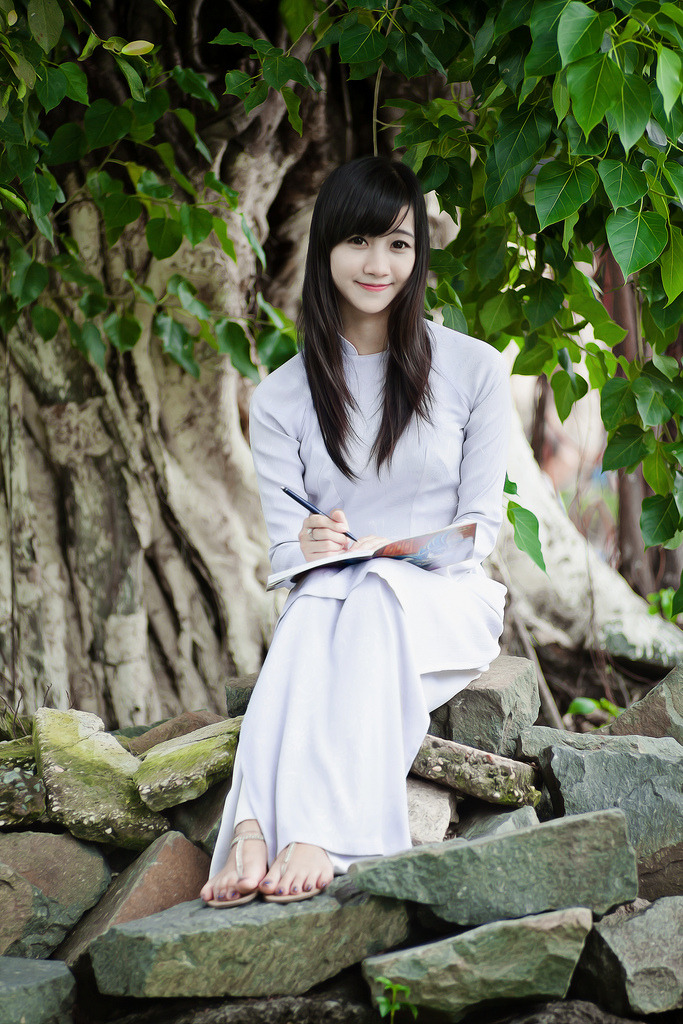 Cute girl, Vietnam beautiful girl, Girl Việt xinh, hot girl, ao dai