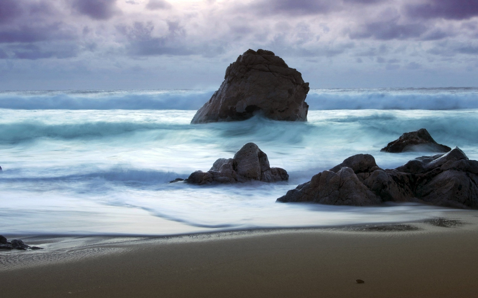 sea, bay, water, rock, shore, sand, sky, stones, beach, calm, storm, waves, coast, horizon, cape, cloud, ocean, wave, tide, islet, body of water, wind wave, stack, promontory, headland, coastal and oceanic landforms