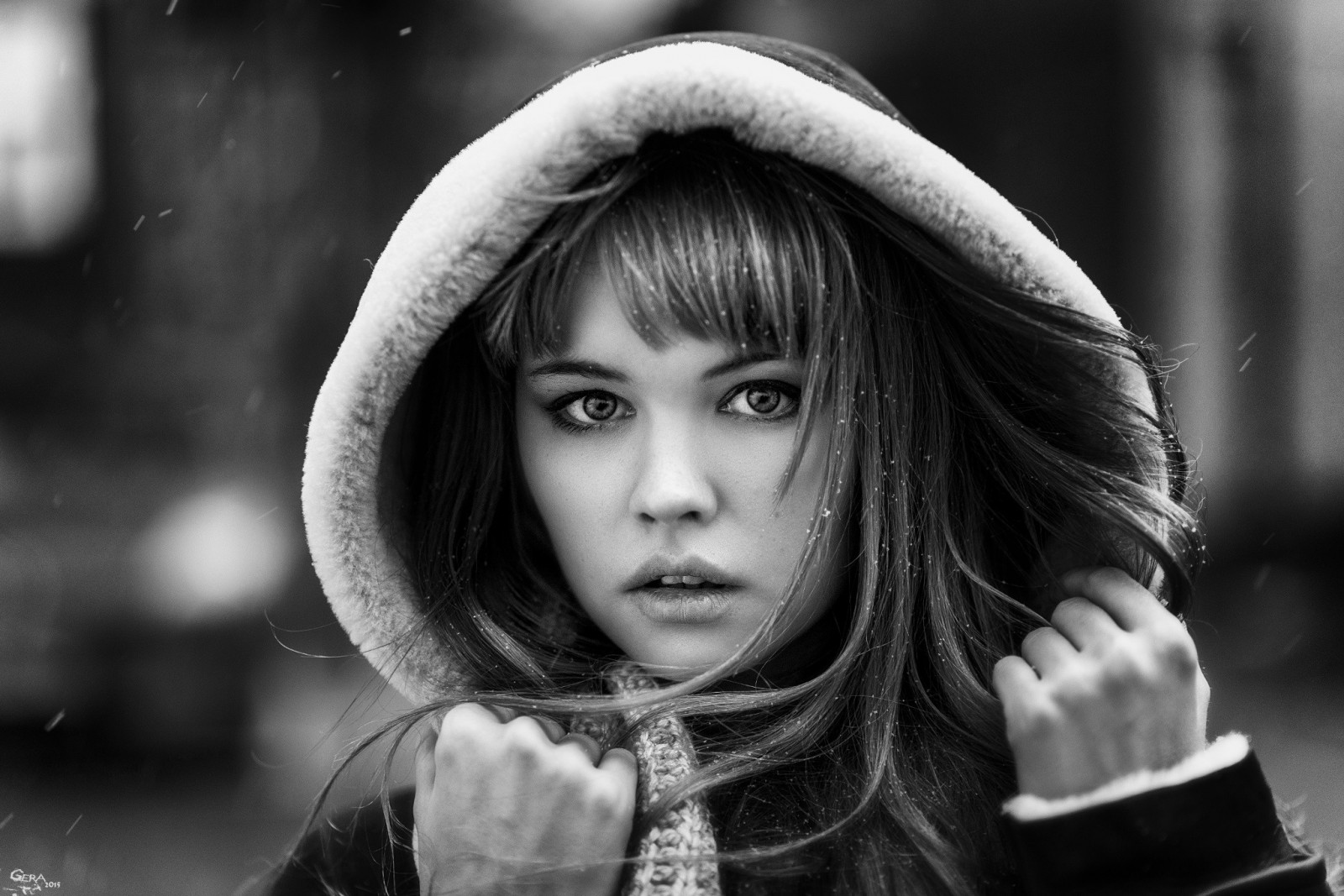 face, white, black, women, monochrome, model, portrait, looking at viewer, Anastasia Scheglova, photography, emotion, Person, head, girl, beauty, smile, eye, woman, lady, darkness, black and white, monochrome photography, portrait photography, photo shoot, film noir, close up