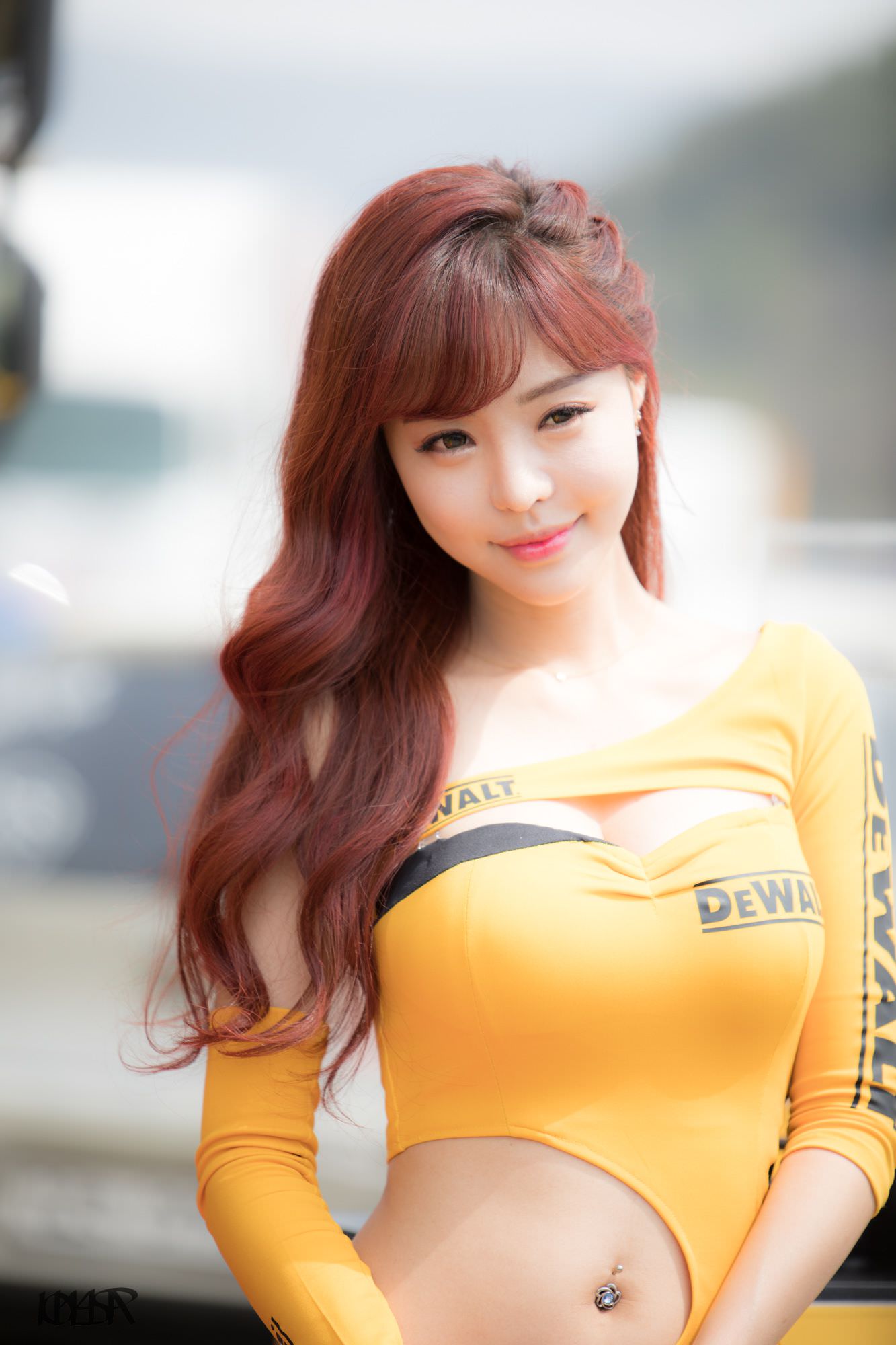 Seo Jin Ah at CJ Super Race Championship, Hot girl Korean, Hot girl live stream