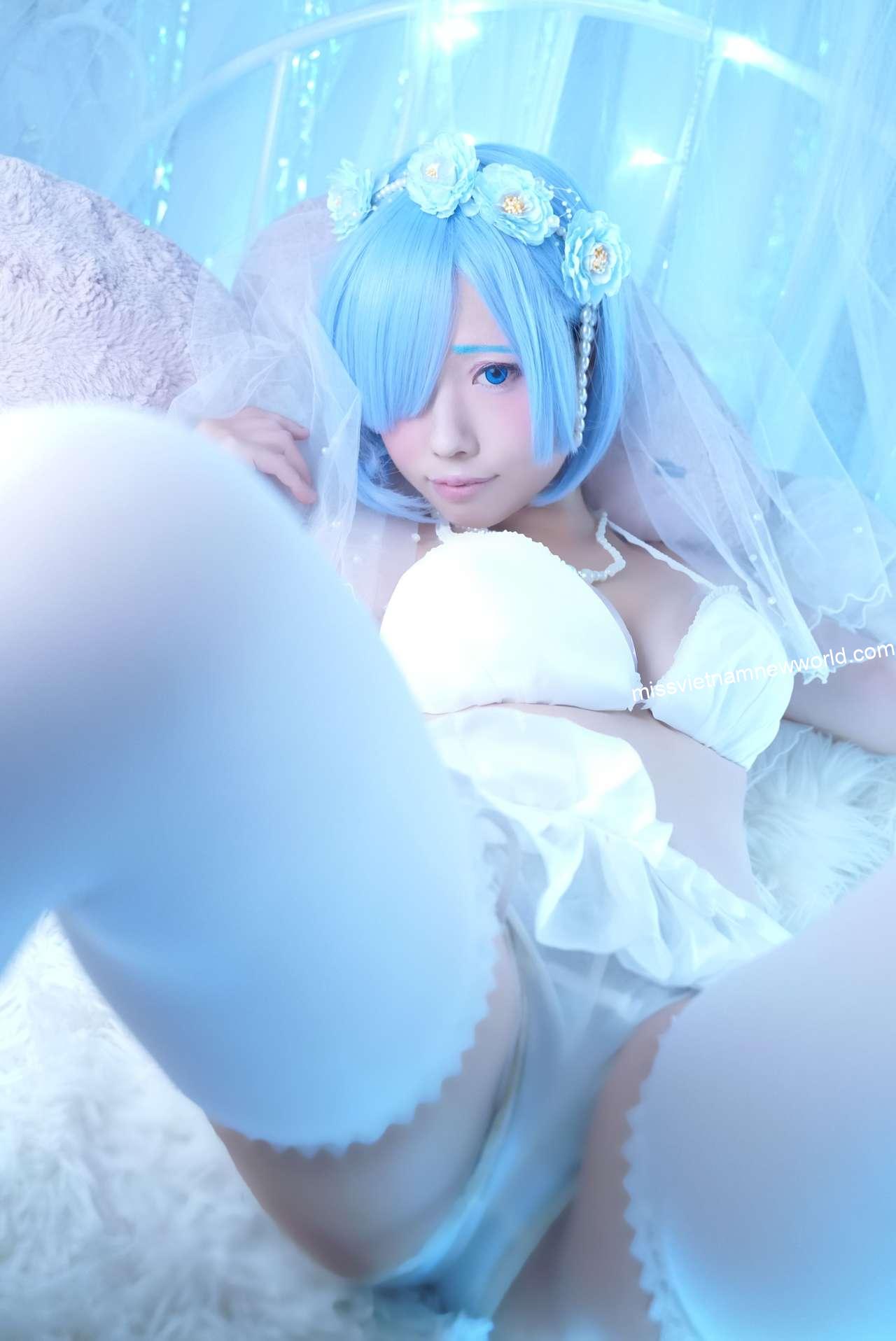 yunchimu-cosplay-rem-wedding (6)