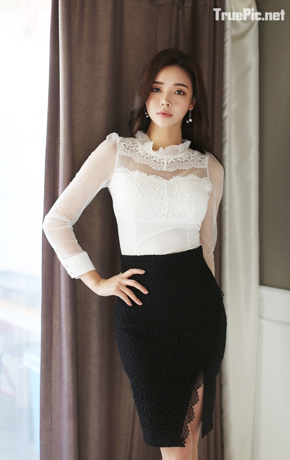 Park Da Hyun Korea Model very cute with beautiful Office Dress, TruePic.net